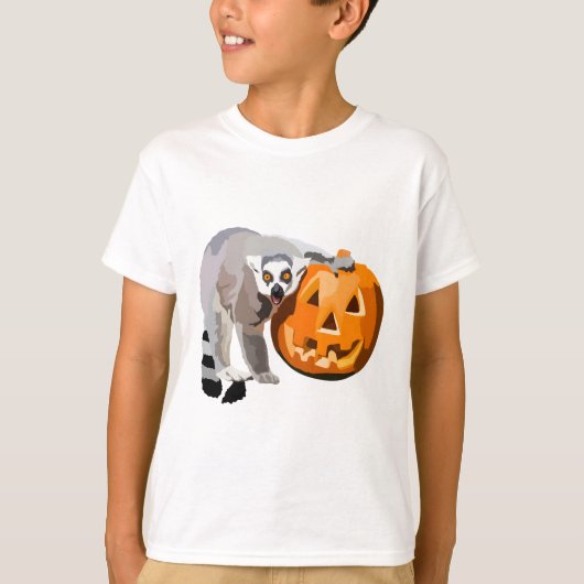 T-shirt Halloween Lemur Ringtail Lemur (Devant)