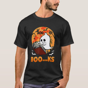 T-shirt Halloween Livre de lecture de fantôme mignon Profe