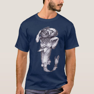 T-shirt Halloween Macabre Merman Meerjungfrau Vector