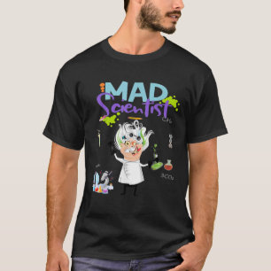 T-shirt Halloween Mad Scientist Costume Drôle Vieux Homme