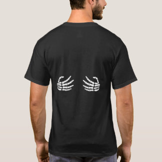 T-shirt Halloween Mains de Squelette | Drôle de Pu