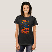 T-shirt Halloween Maison Hantée, Citrouille & Sorc (Devant entier)