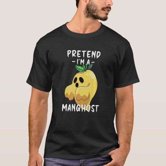 T-shirt Halloween Mango Ghost Faire semblant d'être un Man (Devant)