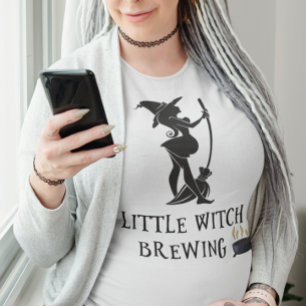 T-shirt Halloween Maternité sorcière brasseuse