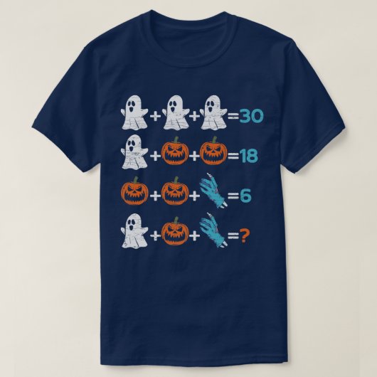 T-shirt Halloween Math Teacher Premium (Design devant)