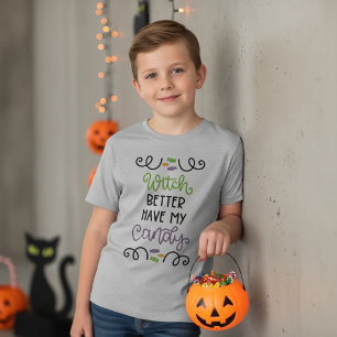T-shirt Halloween Meilleure Sorcière a Mon Bonbon