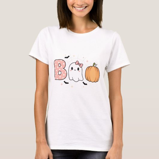 T-shirt Halloween mignon (Devant)