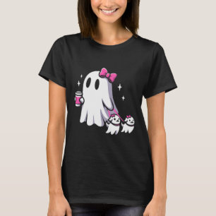 T-shirt Halloween mignon Fantôme Chien de marche Éffrayant