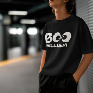 T-shirt Halloween mignon Whimsical Ghost Boo yeux