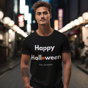 T-shirt Halloween minimaliste moderne - Citrouille personn