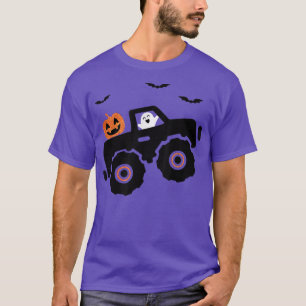 T-shirt Halloween Monster Truck Chemise Garçon's Enfants b