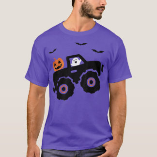 T-shirt Halloween Monster Truck Chemise Garçon's Enfants b