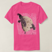 T-shirt Halloween Moon Crows Et Cobweb (Design devant)