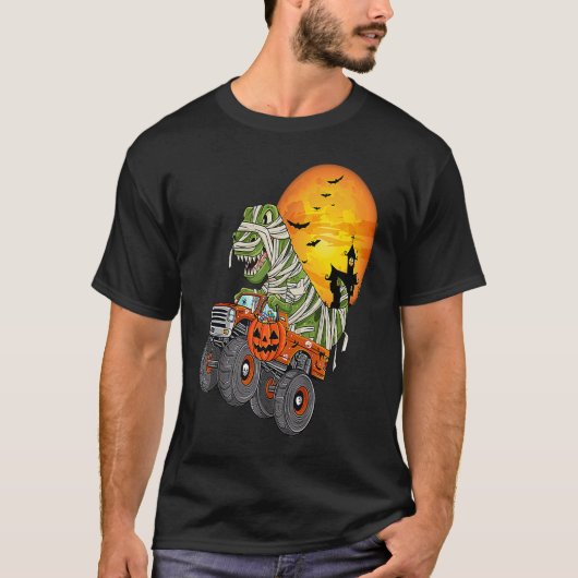 T-shirt Halloween Mummy Rex Monster Truck 1 (Devant)