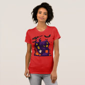 T-shirt Halloween Mystery House Tee 🏚️ 🎃 (Devant entier)