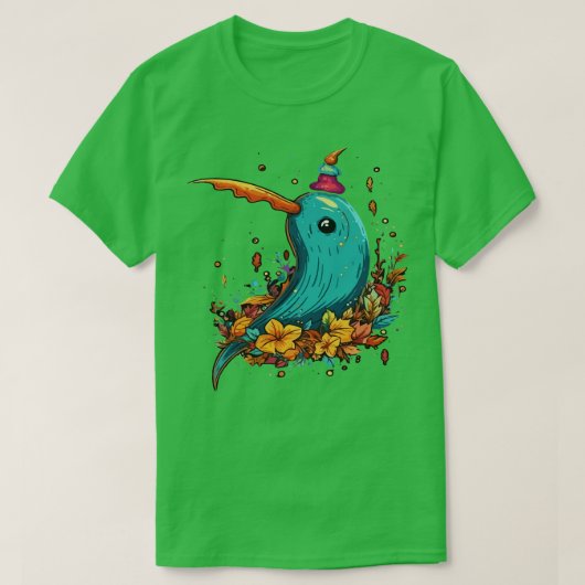 T-shirt Halloween Narwhal (Design devant)