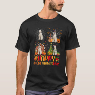 T-shirt Halloween Noël Labradooda Chien Hallothanksma