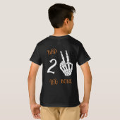 T-shirt Halloween Noir Mauvais Deux L'Os 2e Anniversaire (Dos entier)