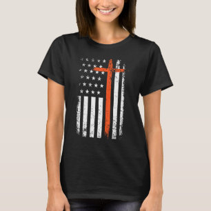 T-shirt Halloween nous drapeau américain Cool Christian Cr