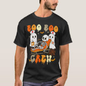 T-shirt Halloween Nurse Boo Boo Crew Ghost Doctor Paramedi (Devant)