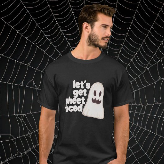 T-shirt Halloween Obtient Feuille Face Humour