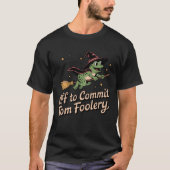 T-shirt Halloween Off to Commit Tom Foolery Frog Witch Bro (Devant)