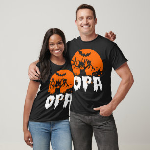 T-shirt Halloween Opa Scary 31 Octobre Cadeau