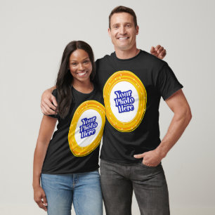 T-shirt Halloween Orange Et Jaune Avec Votre Photo