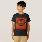 T-shirt Halloween orange jack olantern (Devant entier)