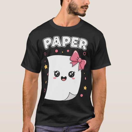 T-shirt Halloween Paper Scissors Rock Matching Cute Costum (Devant)