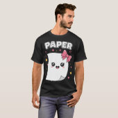 T-shirt Halloween Paper Scissors Rock Matching Cute Costum (Devant entier)