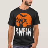 T-shirt Halloween Pawpaw Effrayant 31 Octobre Cadeau (Devant)