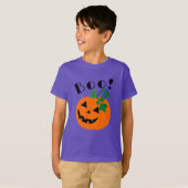 T-shirt Halloween Personnalisé Jack-o'-lantern Boo (Devant entier)