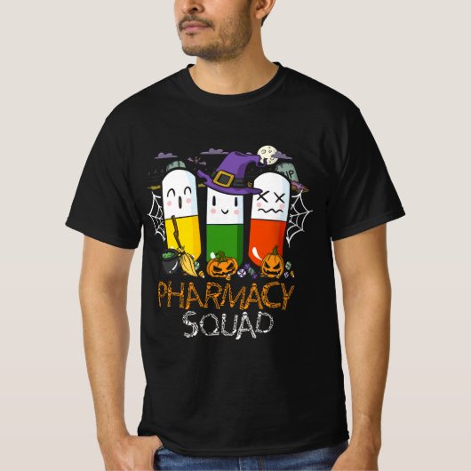 T-shirt Halloween Pharmacy Squad PIlls Costume Pharmaciste (Devant)