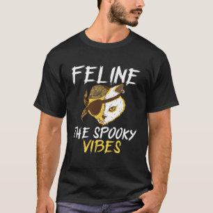 T-shirt Halloween Pirate Chat Kitten Crânes croisés os Oei