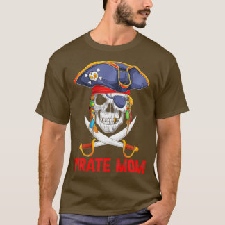 T-shirt Halloween Pirate Maman drôle