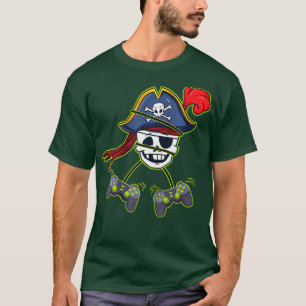 T-shirt Halloween Pirate Skeleton Contrôleurs vidéo garçon