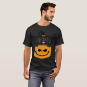 T-shirt Halloween Pocket Cairn Terrier Scary Jack O Lanter (Devant entier)