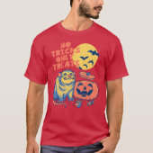 T-shirt Halloween Possum No Tricks Only Treats Opossum Eat (Devant)