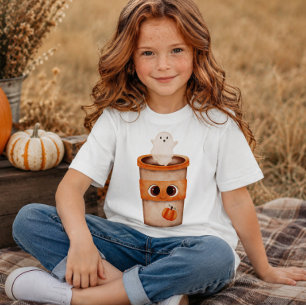 T-shirt Halloween pour enfants avec un mug de fant