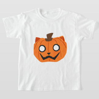 T-Shirt Halloween pour enfants Chat Citrouille Jac