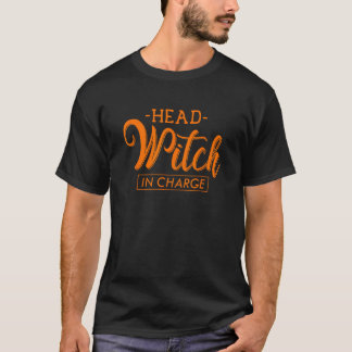 T-shirt Halloween pour femmes hommes enfants tête sorcière