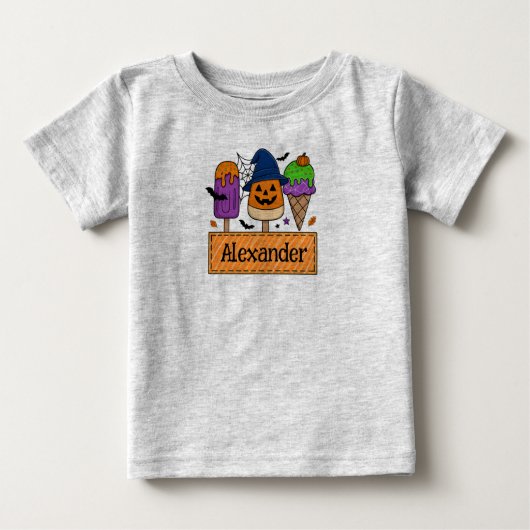 T-shirt Halloween pour garçons personnalisable (Devant)
