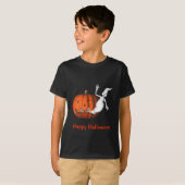 T-shirt Halloween pour les enfants de Ghost Jack-o'-lanter (Devant entier)