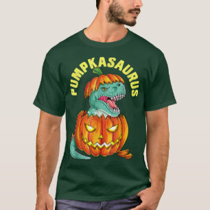 T-shirt Halloween pour les garçons Pumpkasaurus Dinosaur P