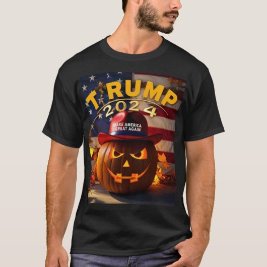 T-shirt Halloween présidentiel : Trump 2024 (Devant)