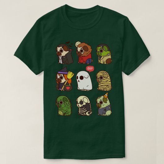 T-shirt Halloween Puglie (Design devant)