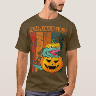 T-shirt Halloween Pumpkasaurus Dinosaur Enfants Citrouille