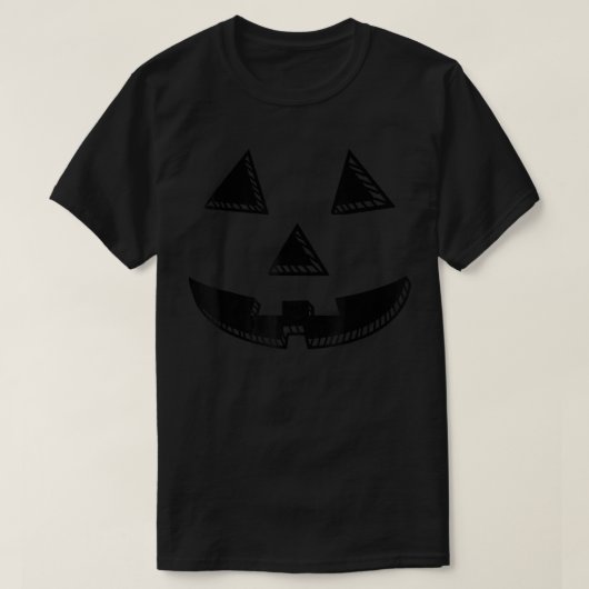 T-shirt Halloween Pumpkin Face (Design devant)