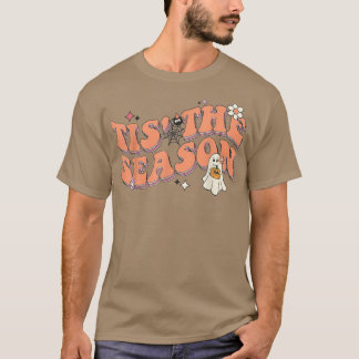 T-shirt Halloween quotes groovy ghost tis the season spook